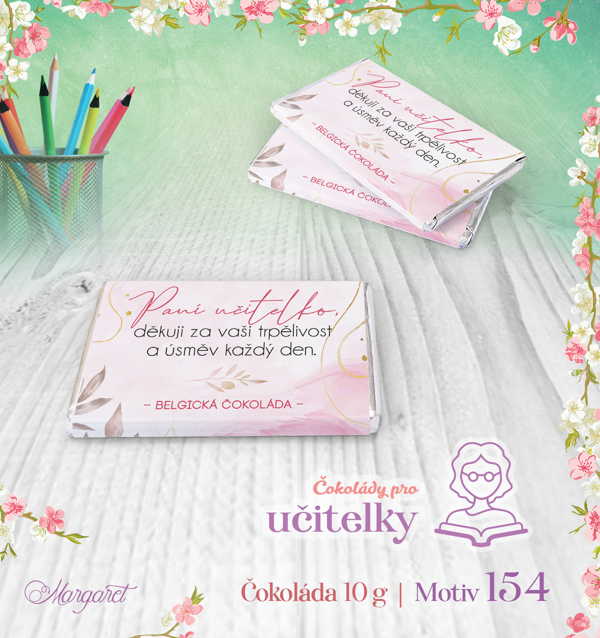 Belgické čokoládky 10 g (7 ks) | Motiv 154